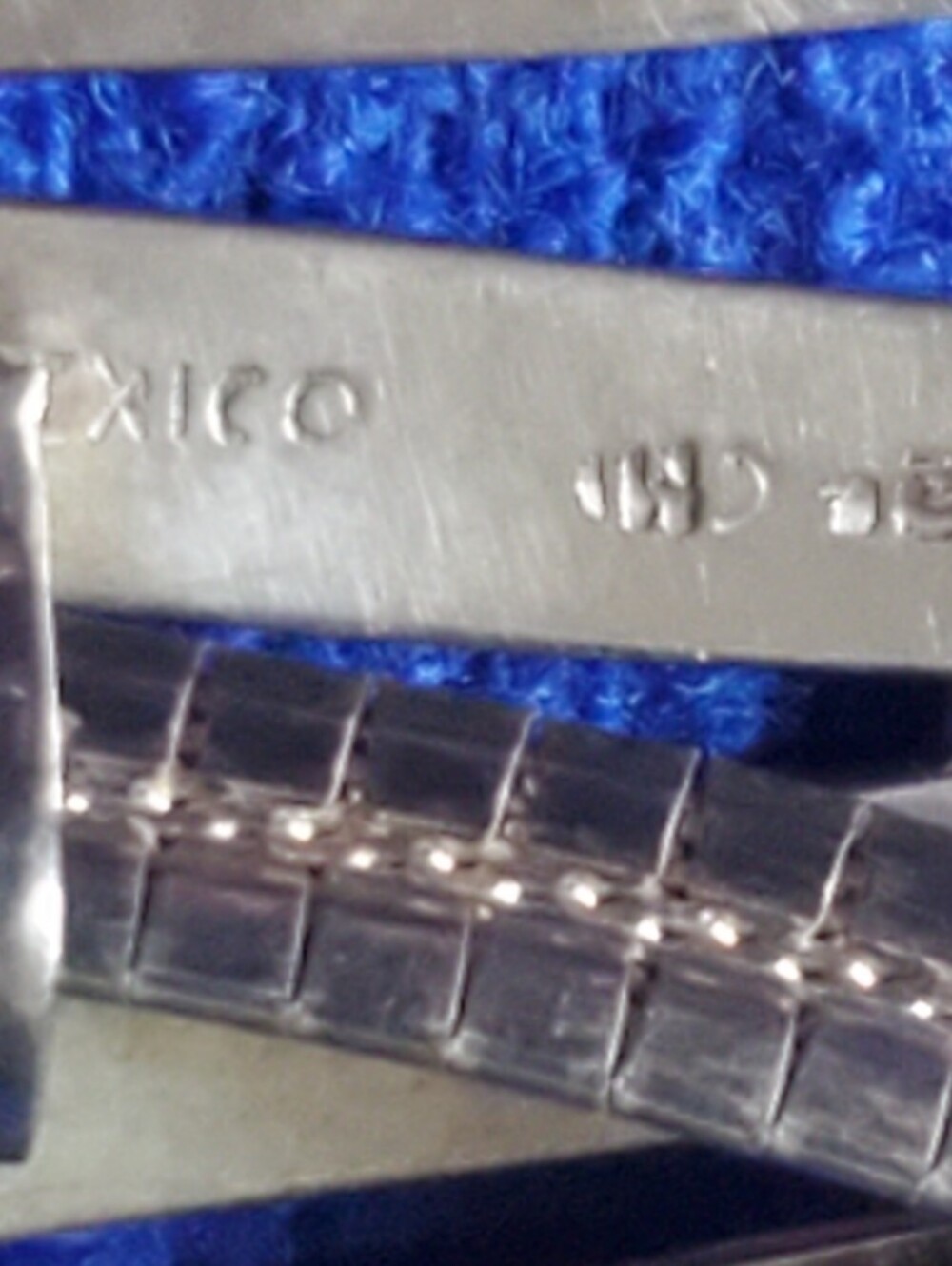 Vintage Sterling Silver Mens Necklace Pendant Taxco Mexico 925 Italy 23"L - Picture 3 of 7